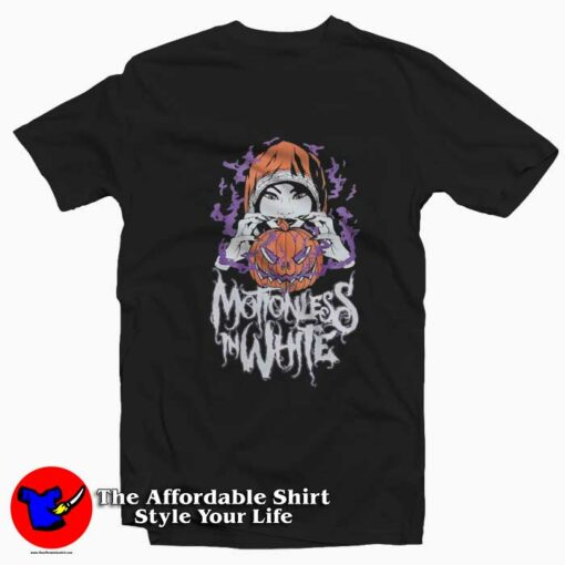 Motionless In White Scoring The End Pumpkin T-Shirt On Sale