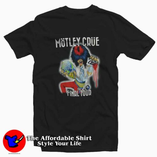 Motley Crue Final Tour One Crue One World T-shirt On Sale