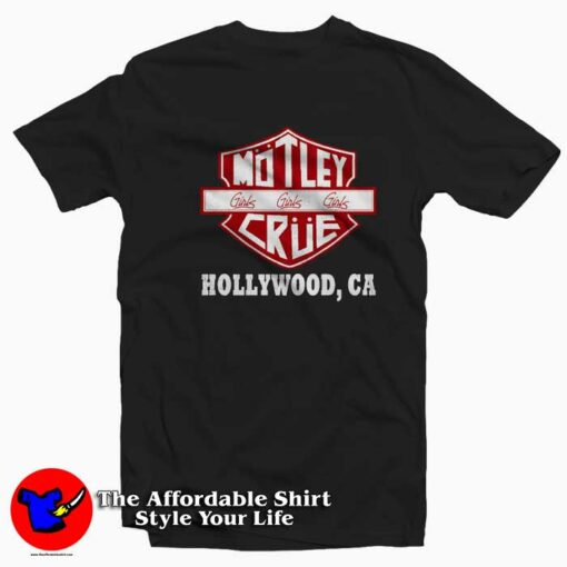 Motley Crue Girls Road Vintage Graphic T-Shirt On Sale