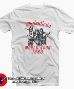 Motley Crue World Tour 86 Vintage Unisex T-shirt On Sale 1 Motley Crue World Tour 86 Vintage Unisex T shirt On Sale 2