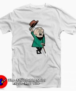 Mr Magoo Retro Cartoon Character Worn Look T-shirt On Sale