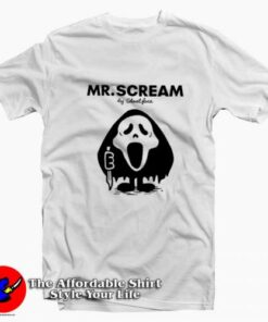 Mr Scream Ghostface Movie Halloween T-shirt On Sale