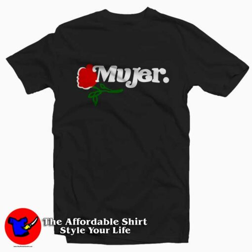 Mujer Red Rose Tee Shirt