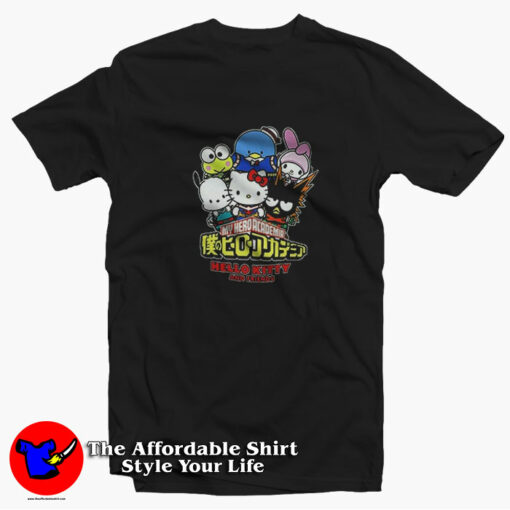 My Hero Academia x Hello Kitty And Friends T-shirt On Sale