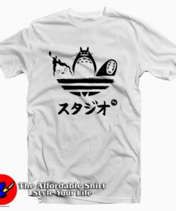My Neighbor Totoro Adidas Parody Tee Shirt My Neighbor Totoro Adidas Parody Tee Shirt