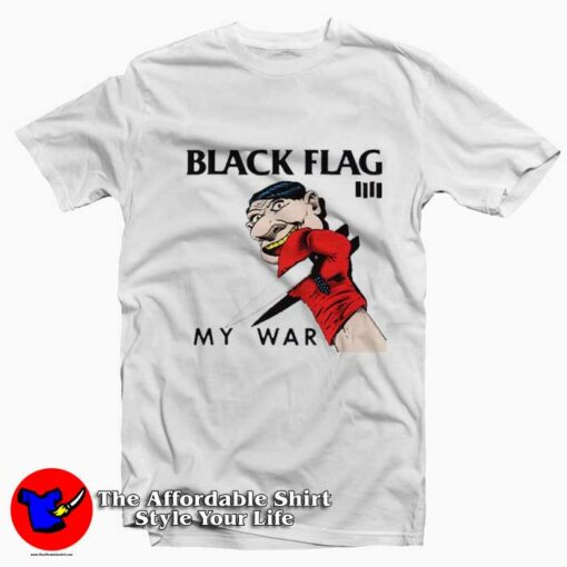 My War Black Flag Album Vintage Graphic T-Shirt On Sale