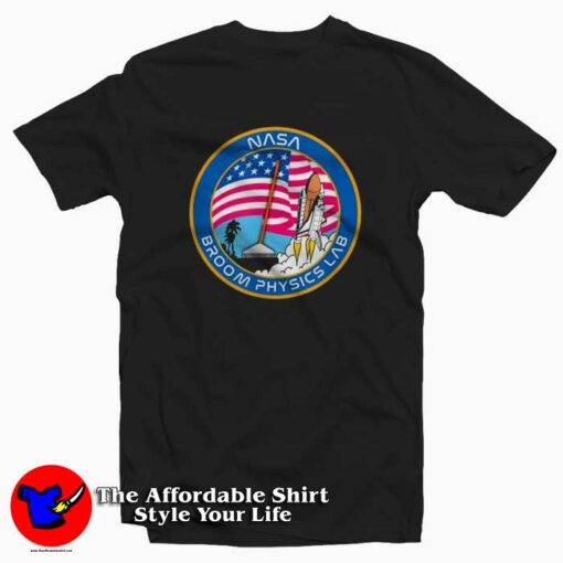 NASA Broom Physics Lab T-Shirt Broom Challenge