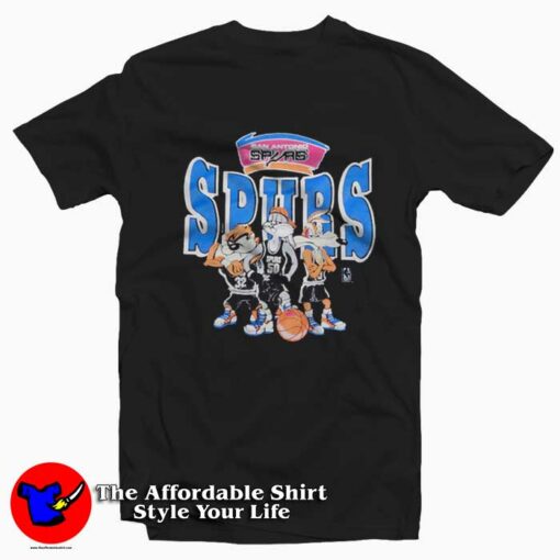 NBA Spurs San Antonio Looney Toons T-Shirt On Sale