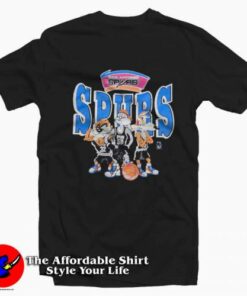 NBA Spurs San Antonio Looney Toons T-Shirt On Sale