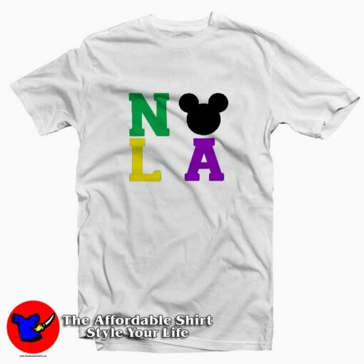 NOLA Mardi Gras Mickey T-Shirt Gift Carnival Mardi Grass