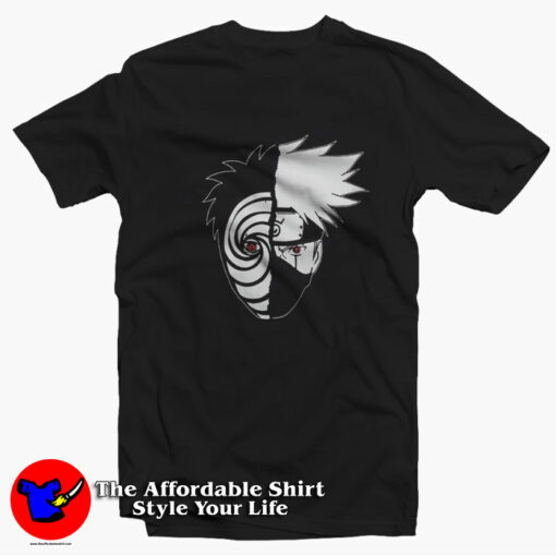 Naruto Shippuden Tobi & Kakashi Split Unisex T-shirt On Sale