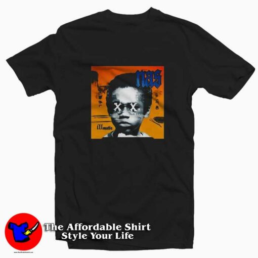 Nas Illmatic XX 20th Anniversary Retro Vintage T-shirt On Sale