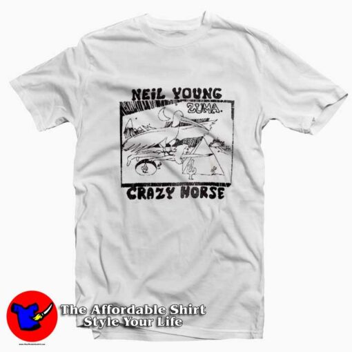 Neil Young Crazy Horse Zuma Album T-Shirt On Sale