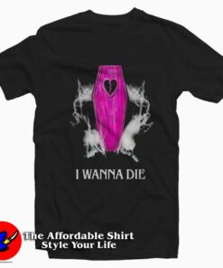 Nessa Barrett Mesh I Wanna Die Graphic T Shirt On Sale 1