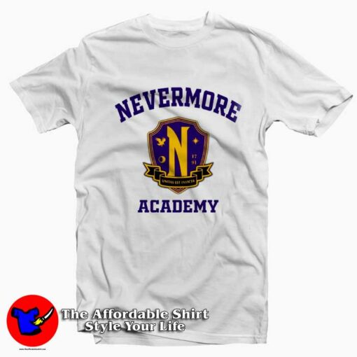 Nevermore Academy Unitas Est Invicta T-Shirt On Sale