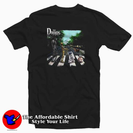 New Droids Abbey Road Starwars Funny T Shirt Cheap