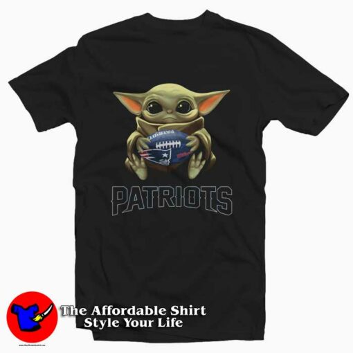 New England Patriots Baby Yoda Mandalorian Tee Shirt