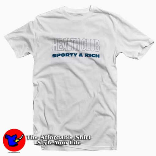 New Healt Club Sporty & Rich Graphic T-Shirt Cheap