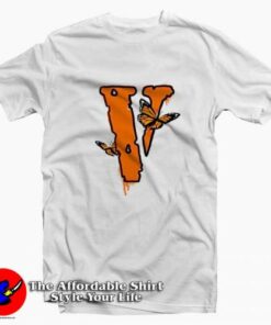 New Juice WRLD x Vlone Butterfly T shirt On Sale 2