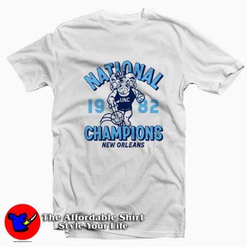 New Orleans UNC Basketball Champions Graphic T-Shirt On Sale