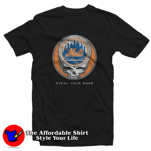 New York Mets Grateful Dead Steal Your Base T-Shirt On Sale