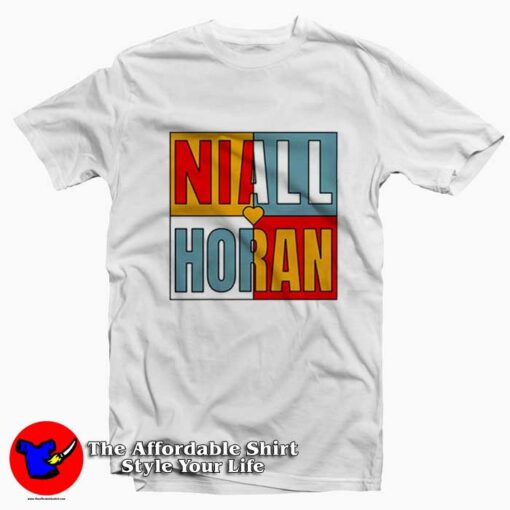 Niall Horan Colour Block Graphic Unisex T-Shirt On Sale