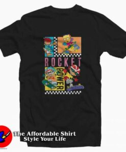 Nickelodeon Rocket Power Skateboar Group T-shirt On Sale