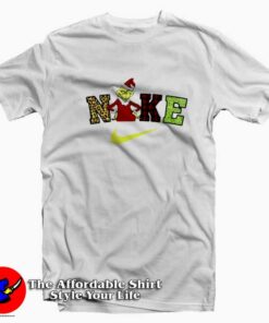 Nike x Grinch Christmas Leopard Buffalo Pattern T-shirt On Sale Nike x Grinch Christmas Leopard Buffalo Pattern T-shirt On Sale