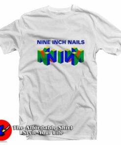 Nin Nine Inch Nails Mashup Nintendo Graphic T-shirt On Sale Nin Nine Inch Nails Mashup Nintendo Graphic T-shirt On Sale