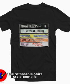 Nirvana Album Cassettes Tee Shirt