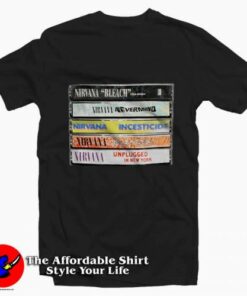 Nirvana Album Cassettes Tee Shirt