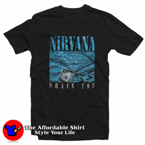 Nirvana Nevermind 30th Anniversary Drain You T-Shirt On Sale