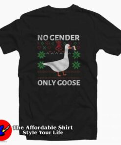 No Gender Only Goose Nonbinary Christmas T-Shirt On Sale