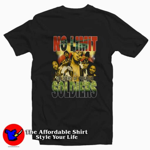 No Limit Records Soldiers Of Fortune Graphic T-Shirt On Sale