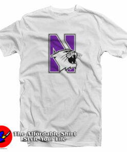 Northwestern Cat Against Wildcats T-Shirt Northwestern Cat Against Wildcats T-Shirt