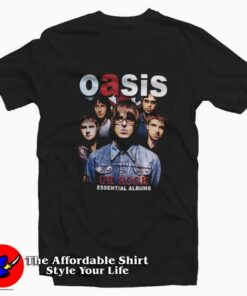 Oasis Band UK Rock Essential Album T-Shirt On Sale