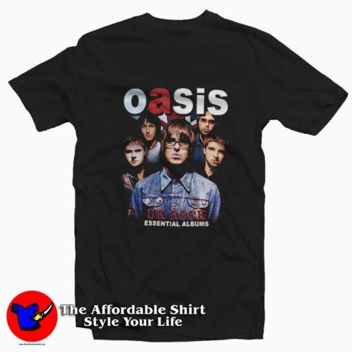 Oasis Band UK Rock Essential Album T-Shirt On Sale