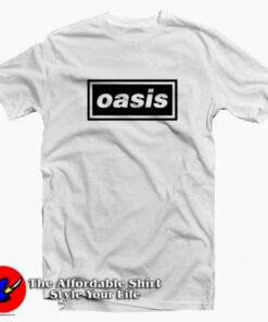 Oasis Decca Logo White T Shirt For Men Or Women Oasis Decca Logo White T Shirt For Men Or Women