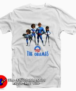Obamas As The Incredibles Tee Shirt Obamas As The Incredibles Tee Shirt