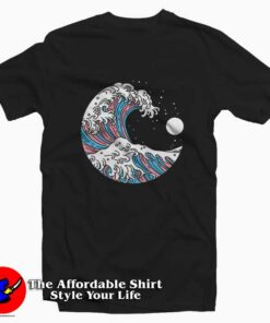Ocean Waves Japanese Transgender Graphic T-Shirt On Sale