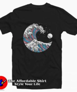 Ocean Waves Japanese Transgender Graphic T-Shirt On Sale