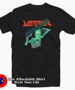 Off-White Black Mirror Skeleton Unisex T-shirt On Sale 1 Off White Black Mirror Skeleton Unisex T shirt On Sale 2