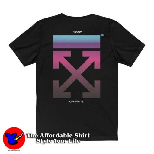 Off White Gradient Diagonal Tee Shirt