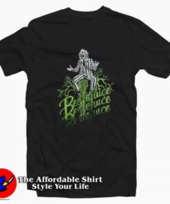Official Black Beetlejuice Graphic T-shirt On Sale