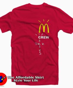 Official Travis Scott x Mcdonalds Crew T-shirt On Sale