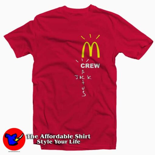 Official Travis Scott x Mcdonalds Crew T-shirt On Sale