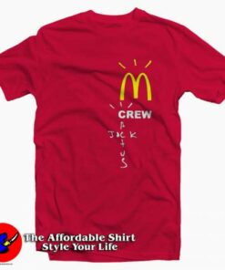 Official Travis Scott x Mcdonalds Crew T-shirt On Sale
