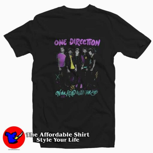 On The Road Again One Direction Tour T-Shirt On Sale