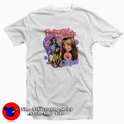 Oops Vintage Britney Spears Unisex T-shirt On Sale