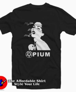 Opium Vampire Vintage Graphic Unisex T-Shirt On Sale